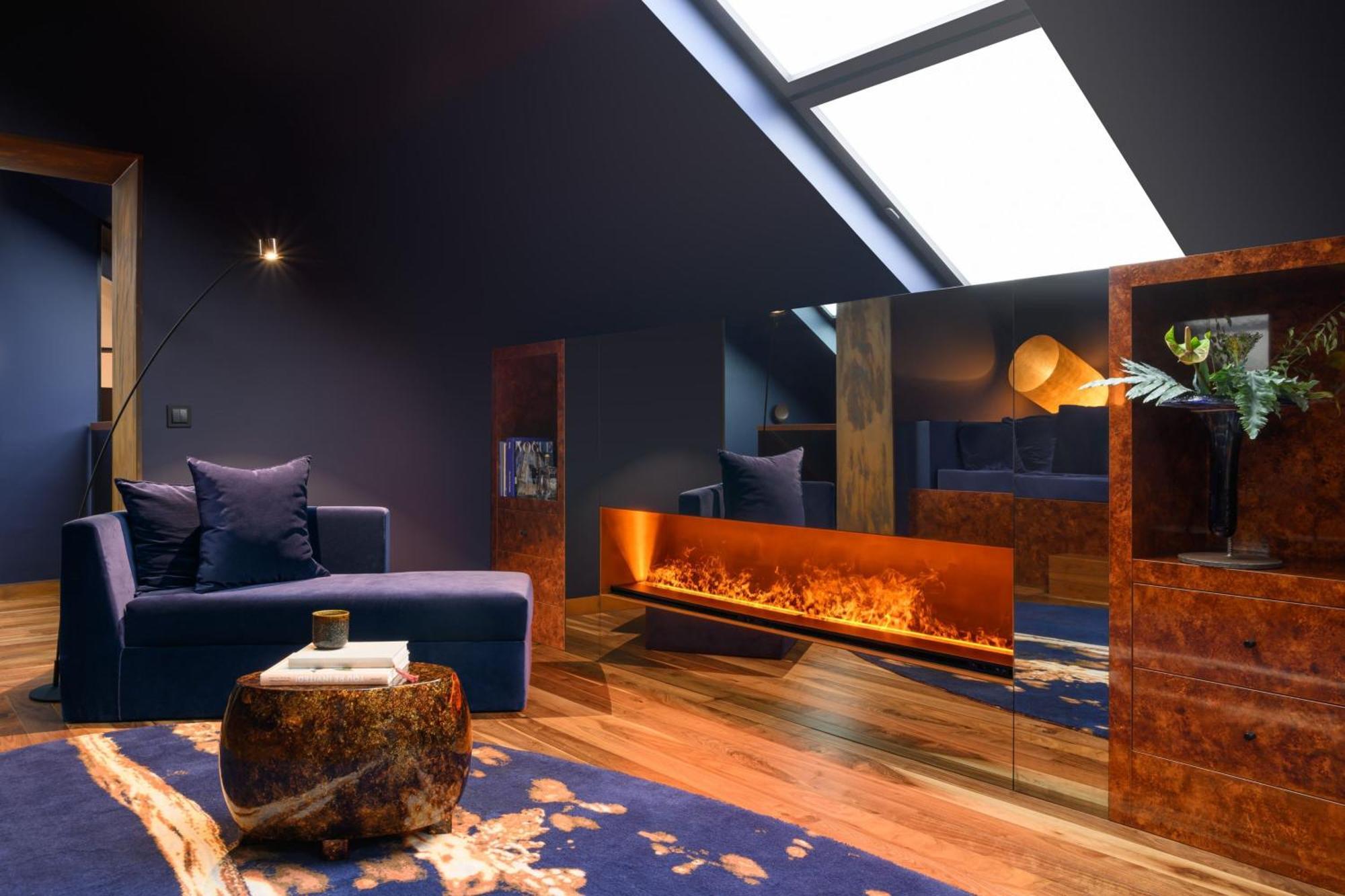 Forte De Gaia, Autograph Collection Вила-Нова-ди-Гая Экстерьер фото A modern fireplace